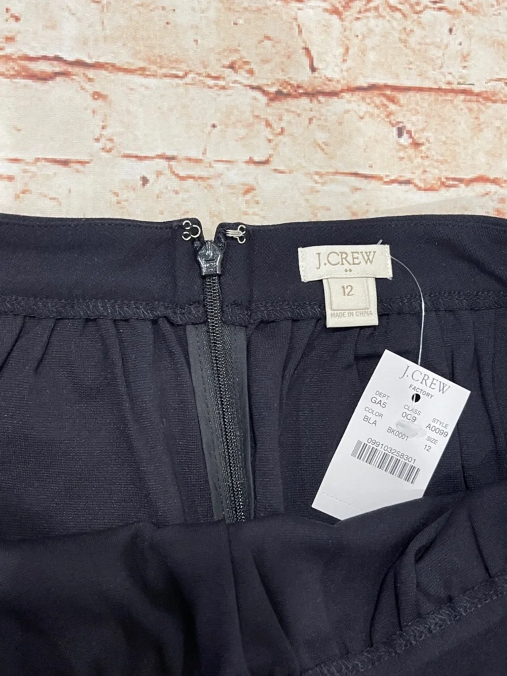 J. Crew | Classic Black A-Line Skirt